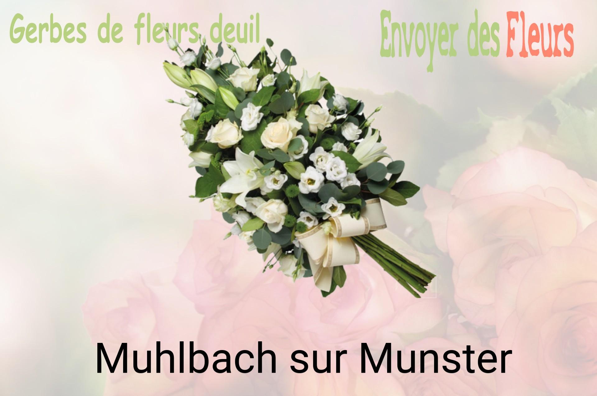 Gerbe de fleurs de deuil livrée à Muhlbach-sur-Munster